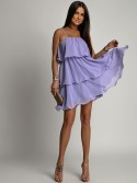 Summer dress with ruffles, lilac 5062